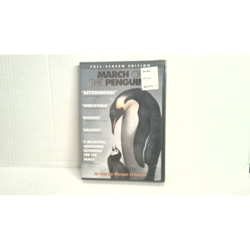March of The Penguin DVD Sealed 2005 Warner Brothers Records Told By Morgan Free